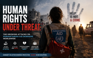Humanitarian aid workers facing attacks and threats while delivering assistance in conflict zones worldwide