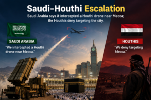 Saudi Arabia Intercepts Houthi Drone Near Mecca | Houthis Deny Targeting