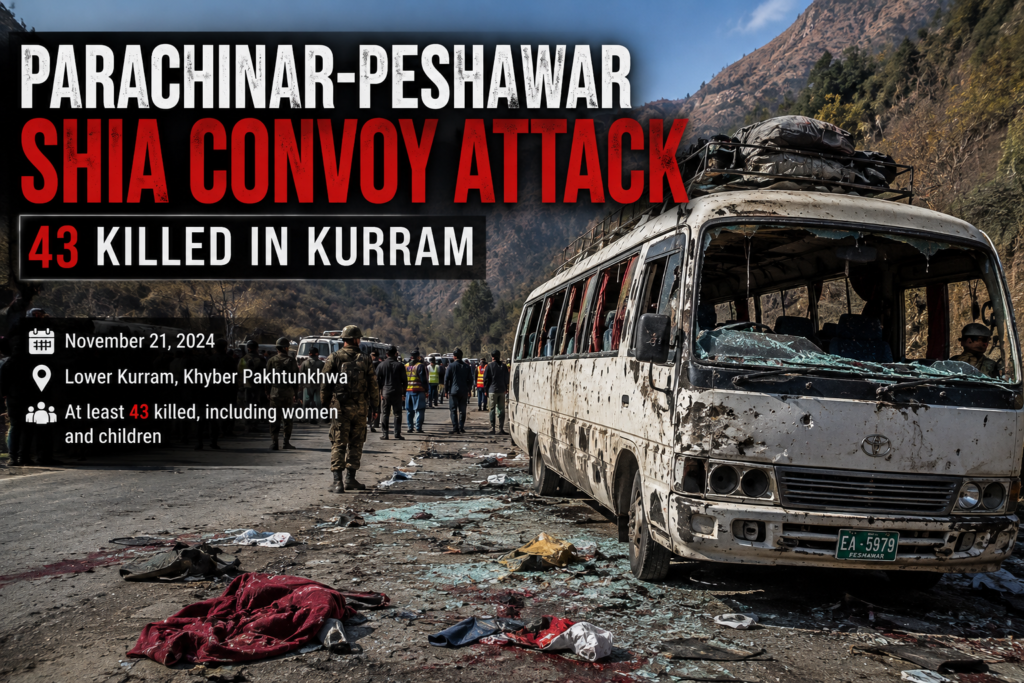 Parachinar-Peshawar Shia convoy attack in Kurram
